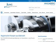 Tablet Screenshot of jung-process-systems.de
